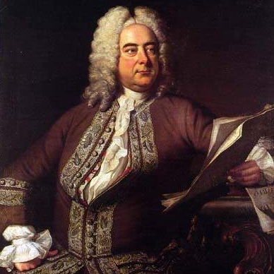 Georg Friedrich Händel in imposanter Pose